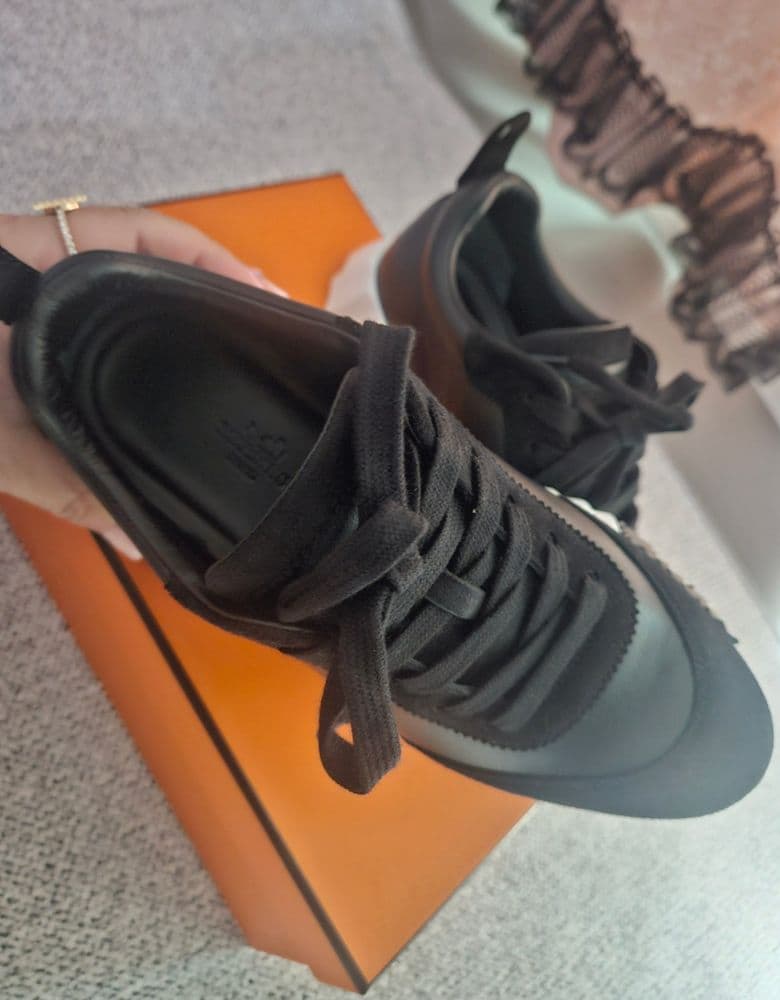 Hermès Shearling Mules & Sneakers