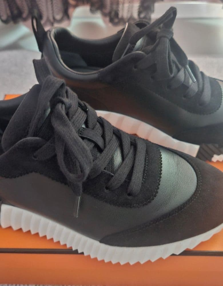 Hermès Shearling Mules & Sneakers