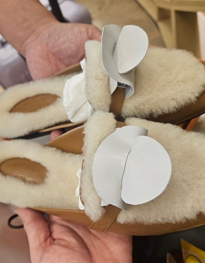 Hermès Shearling Mules & Sneakers