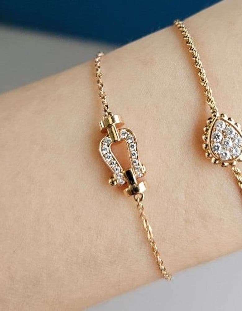 Fred Force 10 Small Bracelet in Pink Gold