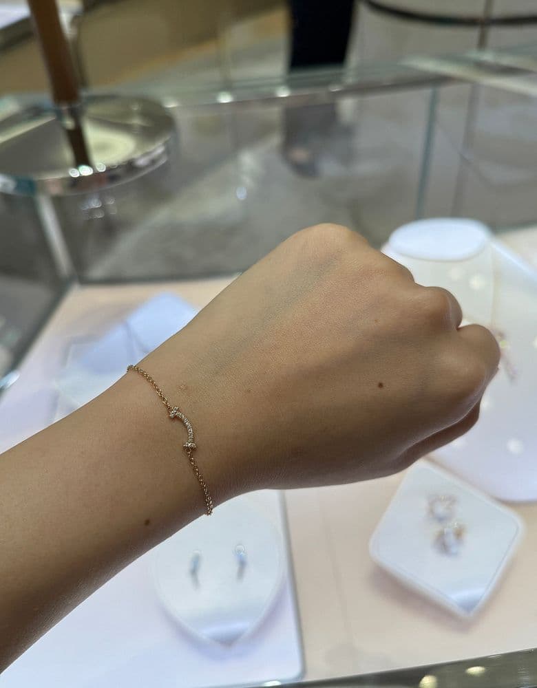 티파니 스마일 미니 팔찌