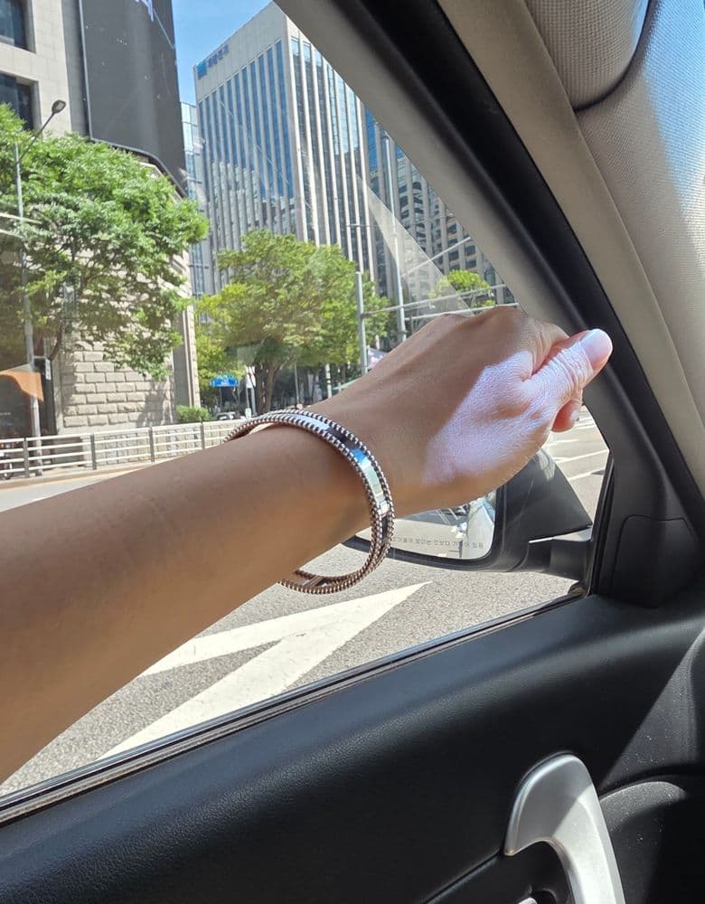 반클리프 빼를리 팔찌 화이트 골드