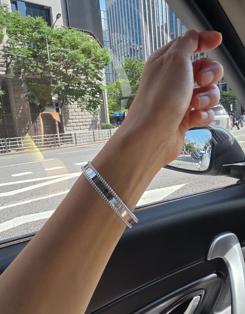 반클리프 빼를리 팔찌 화이트 골드