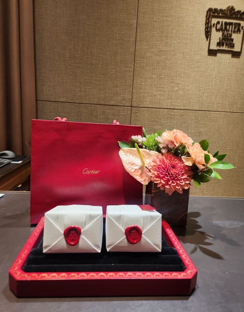 까르띠에 팬더링 웨딩 밴드