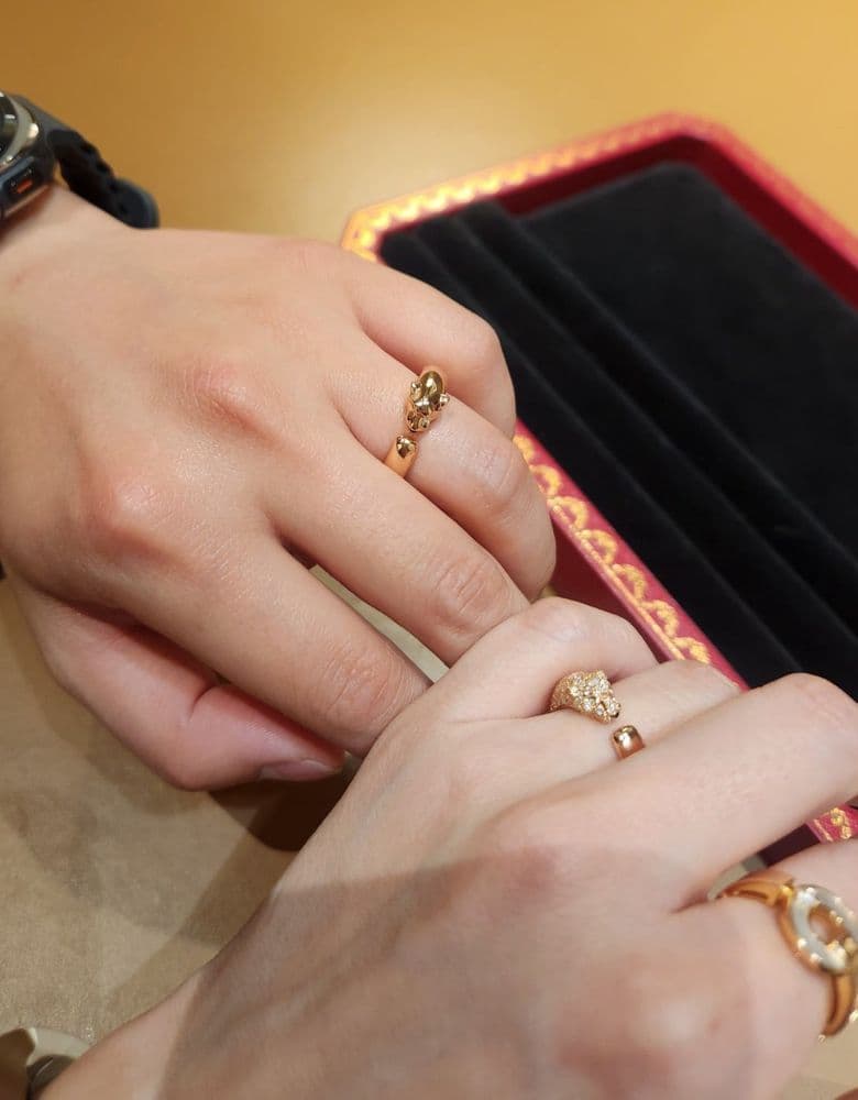 까르띠에 팬더링 웨딩 밴드