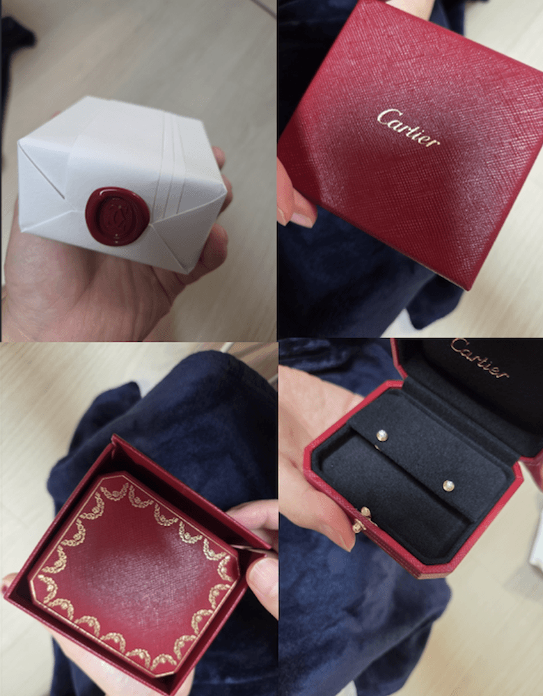 까르띠에 다무르 이어링 스몰