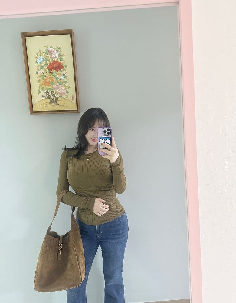 생로랑 스웨이드 LE 5 À 7 백 (Feat:사이즈헷갈리지마세요!!)