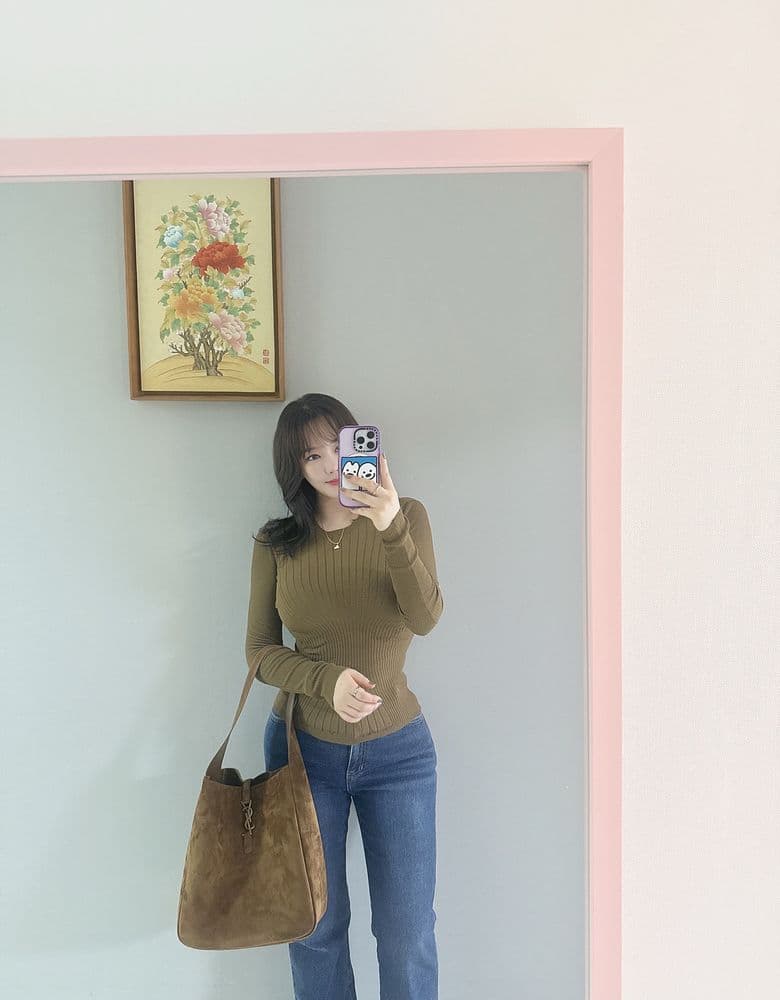 생로랑 스웨이드 LE 5 À 7 백 (Feat:사이즈헷갈리지마세요!!)