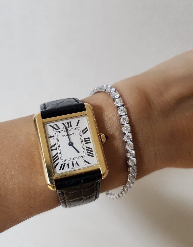 엘도라도 테니스팔찌 착용샷