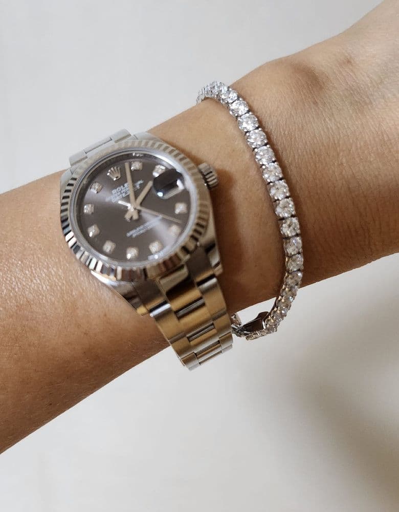 엘도라도 테니스팔찌 착용샷