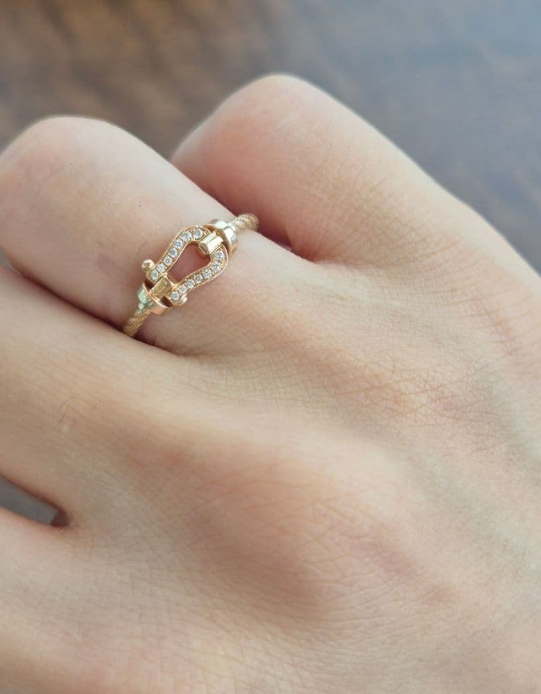 Fred ring, small rose gold.
