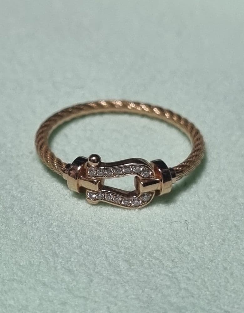 Fred ring, small rose gold.