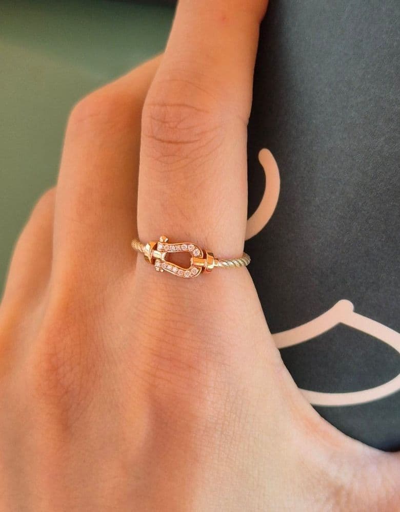 Fred ring, small rose gold.