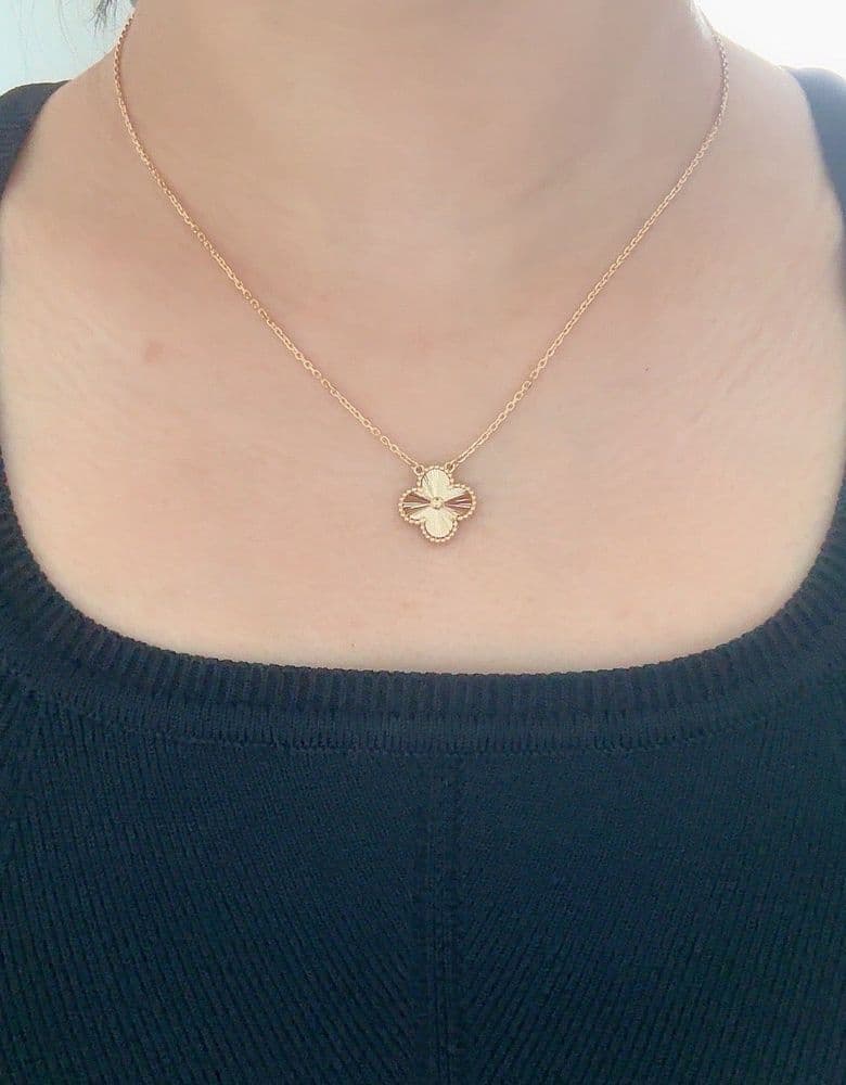 My Van Cleef Guilloché Yellow Gold Necklace: A Review
