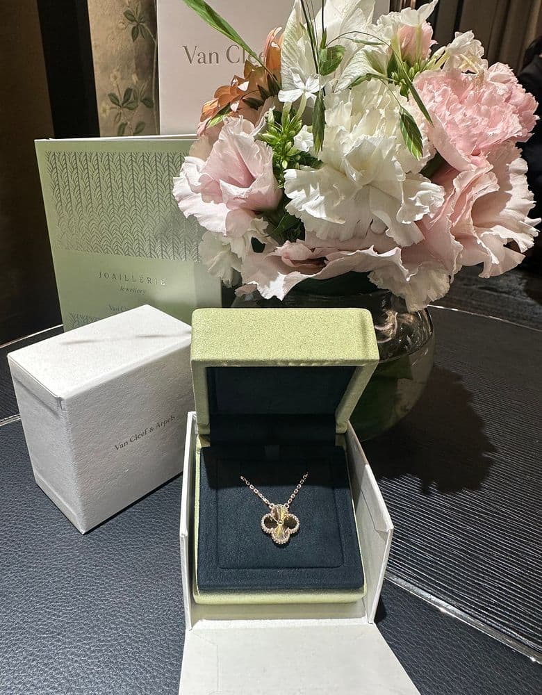 My Van Cleef Guilloché Yellow Gold Necklace: A Review