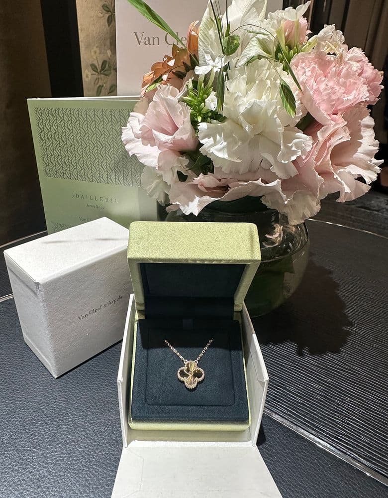 My Van Cleef Guilloché Yellow Gold Necklace: A Review