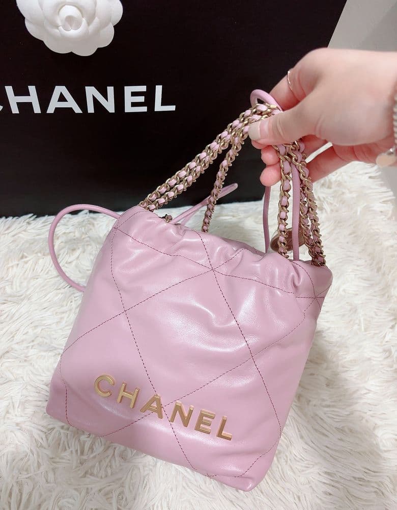 샤넬 22백 미니 핑크