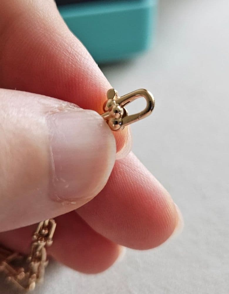 Tiffany Micro Link Bracelet in Rose Gold (S)