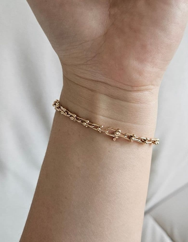 Tiffany Micro Link Bracelet in Rose Gold (S)