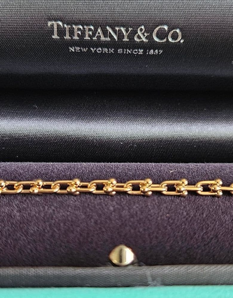 Tiffany Micro Link Bracelet in Rose Gold (S)