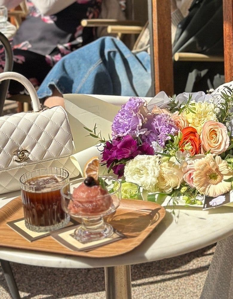 Looking for a Chanel Classic Flap Bag in white, perhaps a 22 Bag (large size), a vintage flap bag, or a Coco Handle in small.