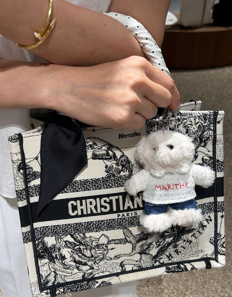 Dior totes, Boston bags, and bags from Celine, Miu Miu, and Bulgari.