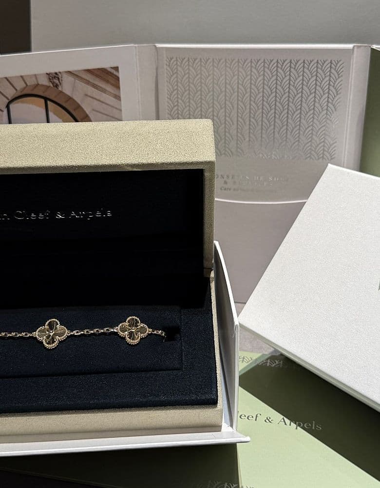 Van Cleef Guilloche Bracelet & Necklace