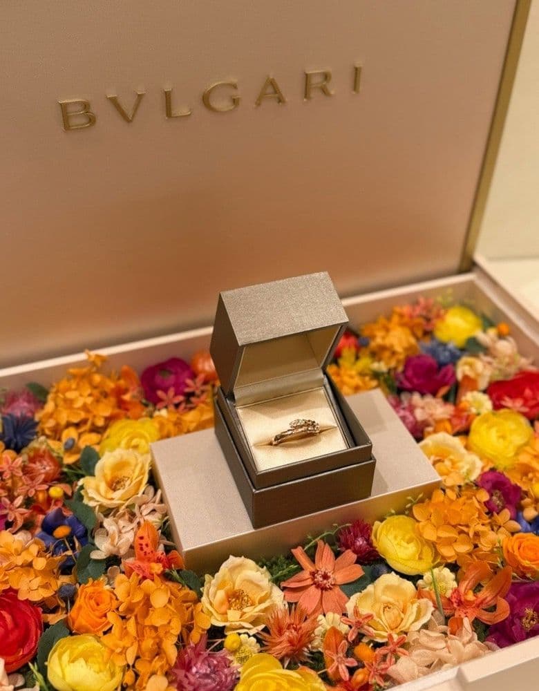 Bvlgari Special Order: Serpenti Viper Ring Demi-Pavé