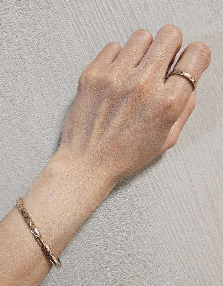 샤넬 코코크러쉬 브레이슬릿 미니 베이지 골드