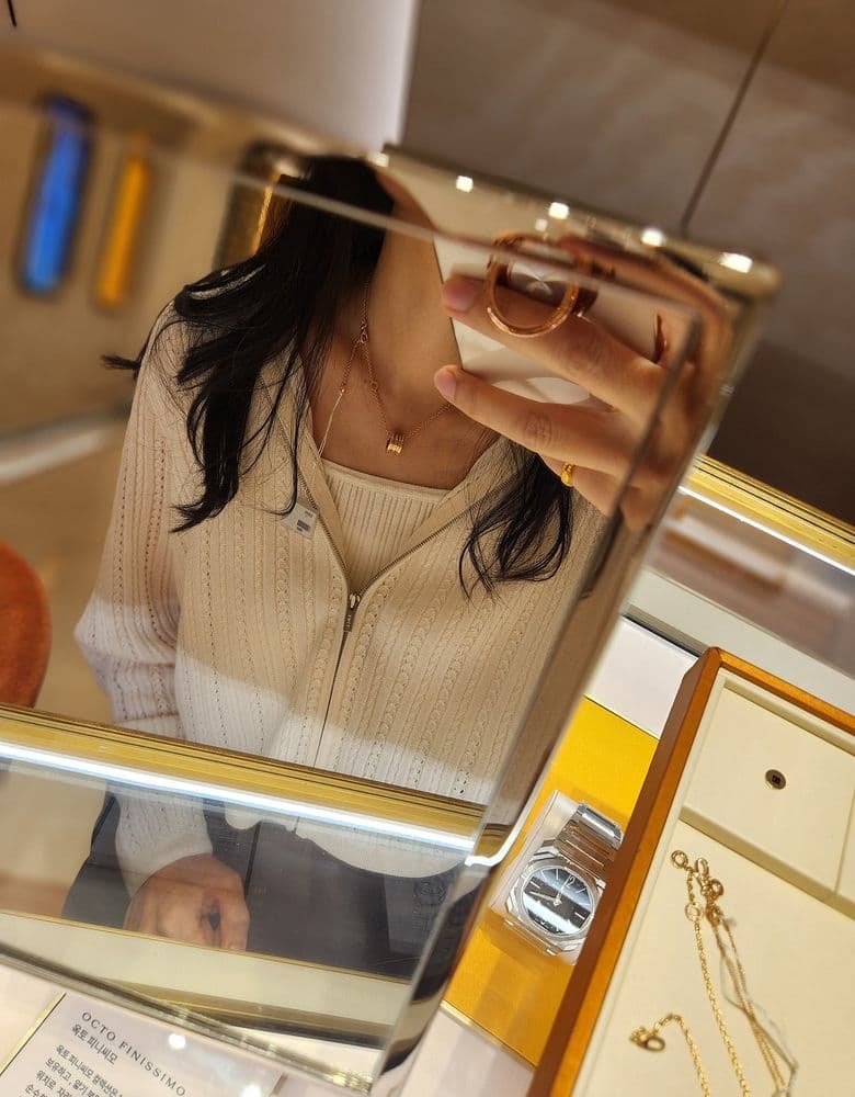 불가리 세르펜티 목걸이와 반지 세트