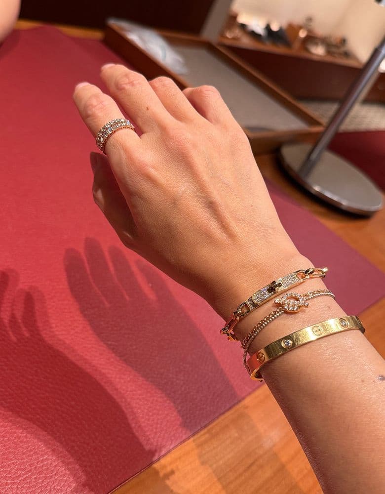 에르메스 켈리 체인 팔찌