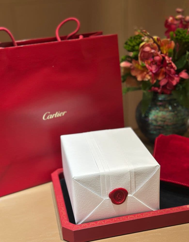 까르띠에 탱크 머스트 다이아 + 새틴 스트랩