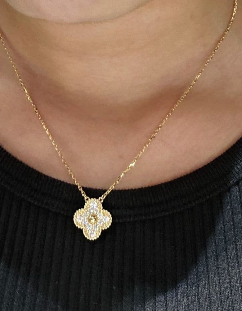 Van Cleef & Arpels Vintage Alhambra Diamond Yellow Gold