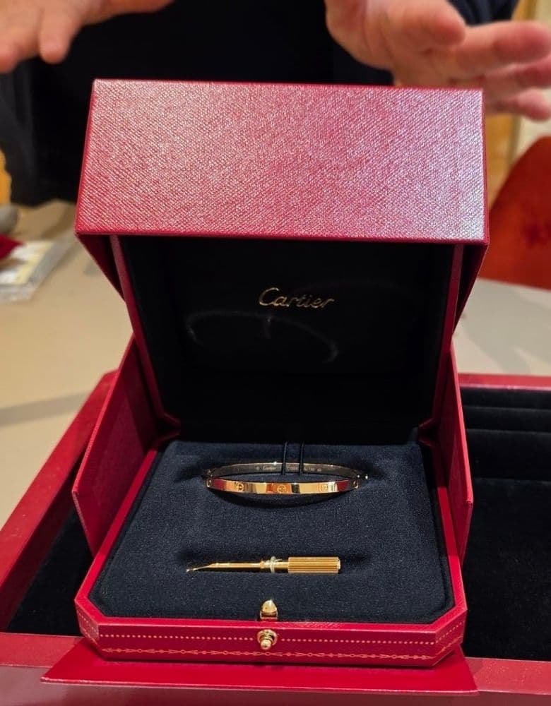 Cartier Tank Louis & LOVE Bracelet (Small)