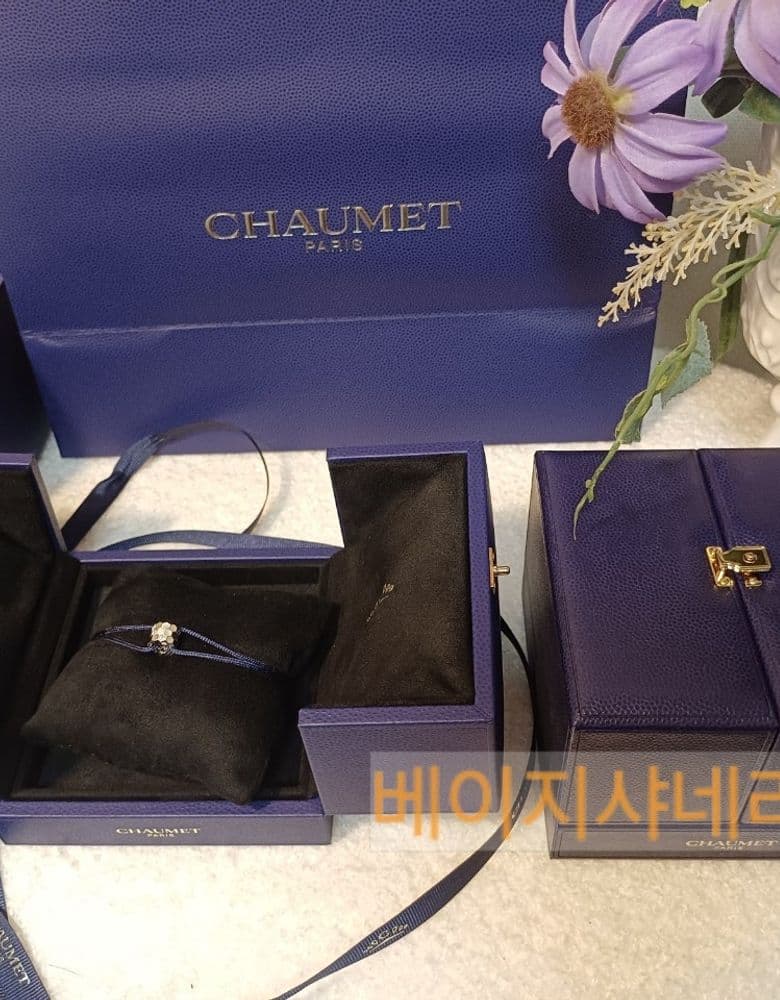 비드쇼메 끈 팔찌 화골(화이트 골드) 세트 완성(잠실 팝업 구입)