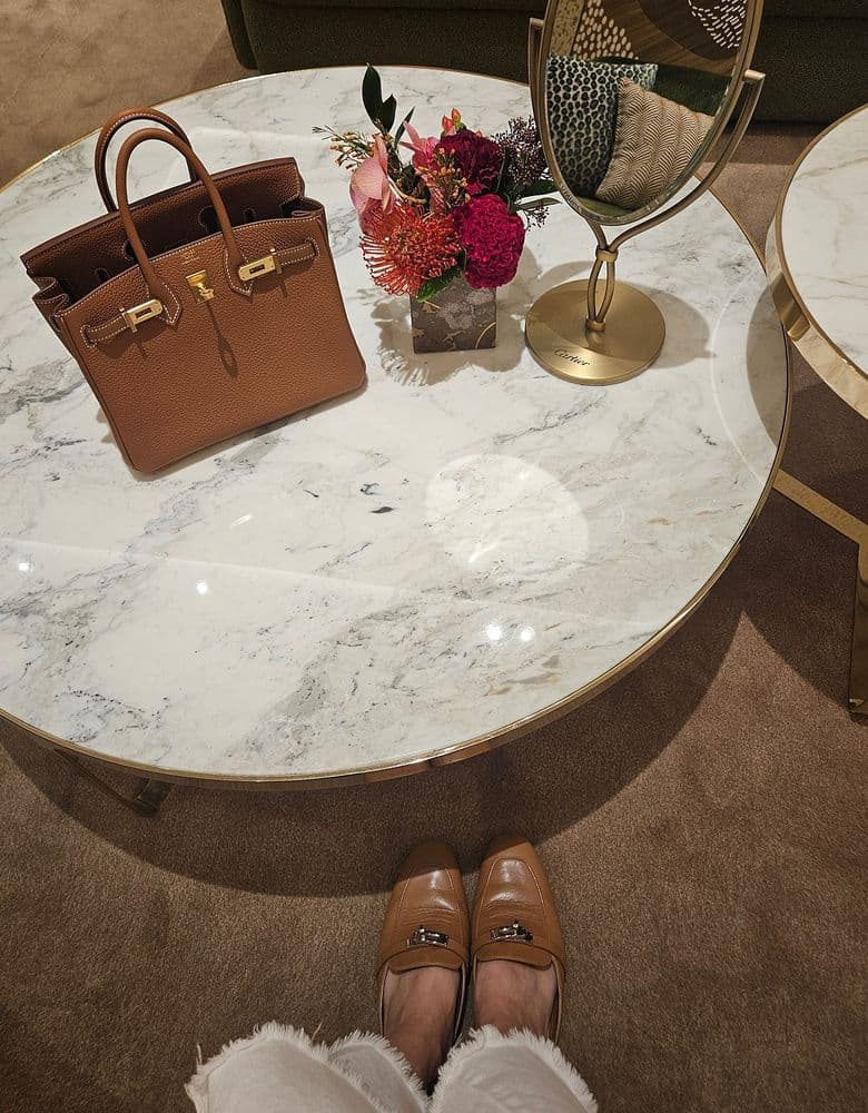 Hermès Oz Mule in Birkin Gold