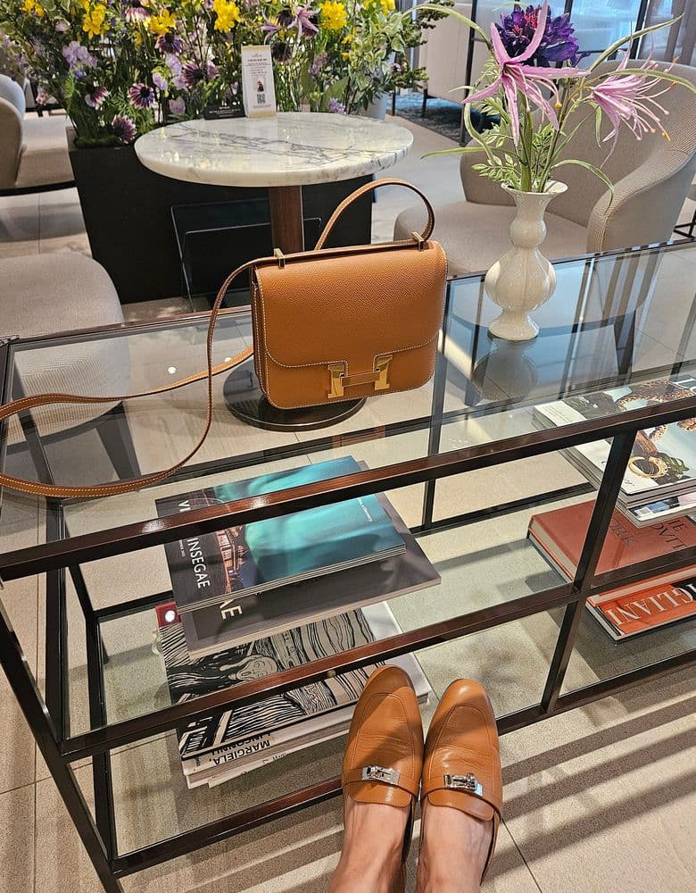 Hermès Oz Mule in Birkin Gold