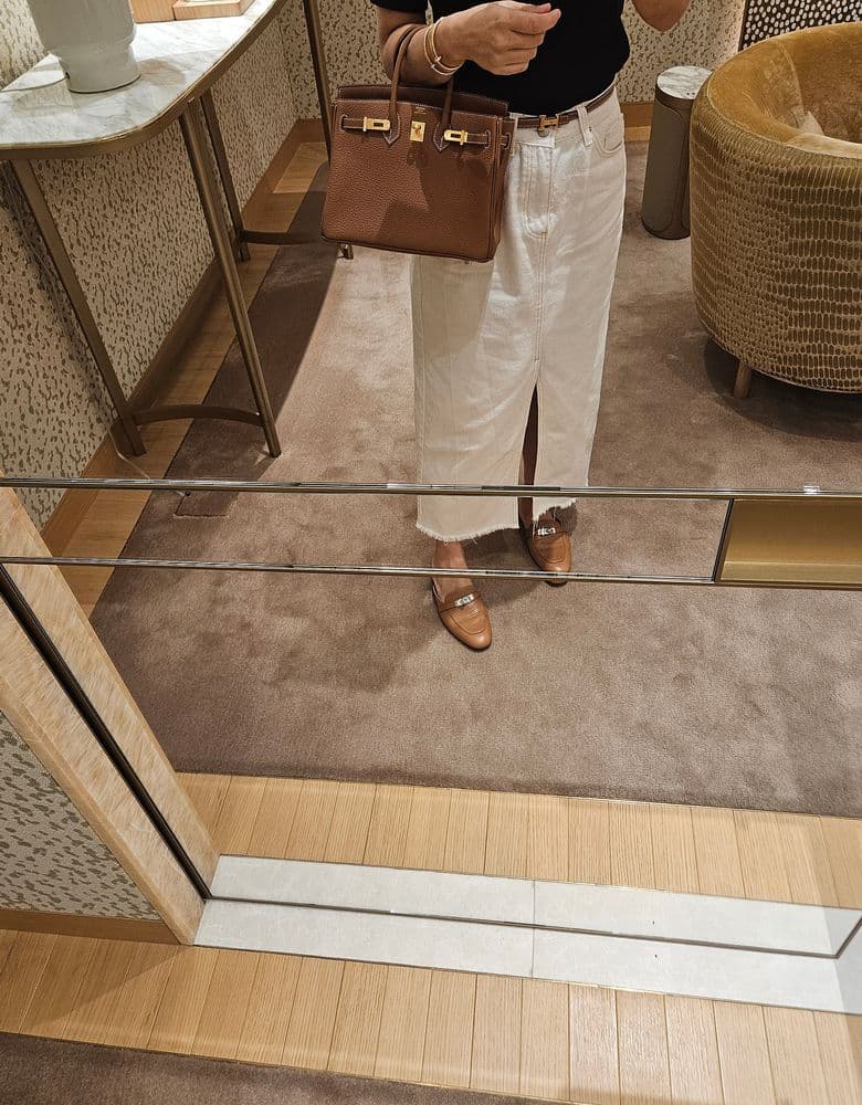Hermès Oz Mule in Birkin Gold
