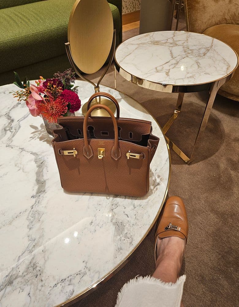 Hermès Oz Mule in Birkin Gold
