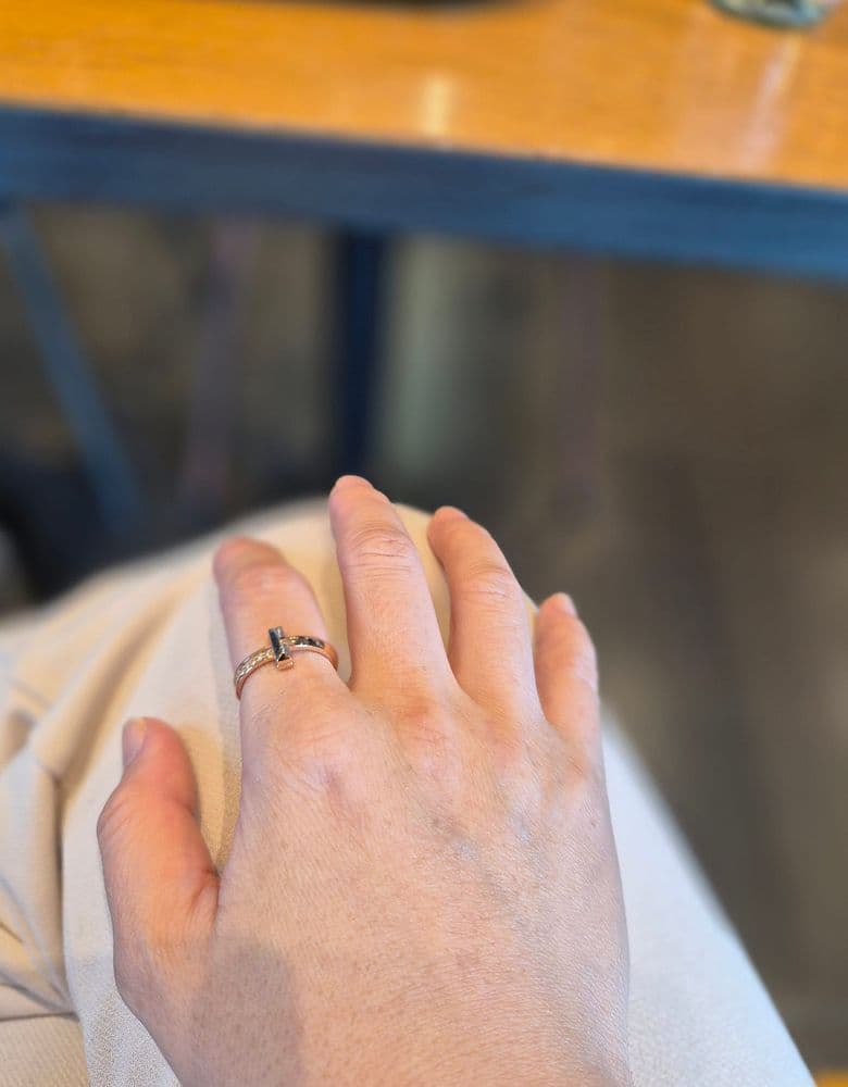 Tiffany T1 Half Pave Ring