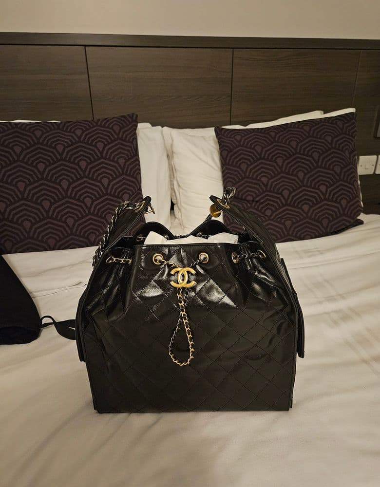 Chanel 2.5 Medium Flap Bag - Photo of it being worn.