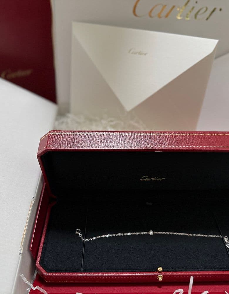 까르띠에 다무르 화이트 골드 미디엄 팔찌