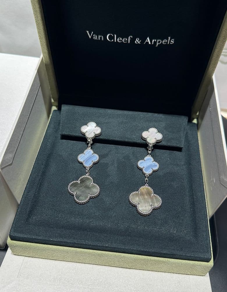 Van Cleef & Arpels Magic Alhambra Earrings, 3 Motifs