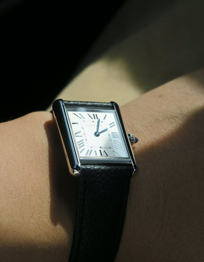 까르띠에 탱크 머스트 라지 가죽