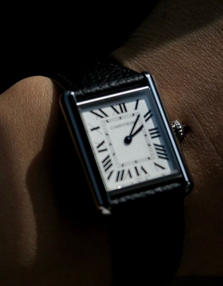 까르띠에 탱크 머스트 라지 가죽