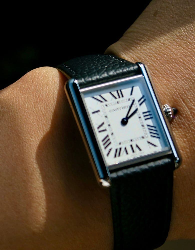 까르띠에 탱크 머스트 라지 가죽