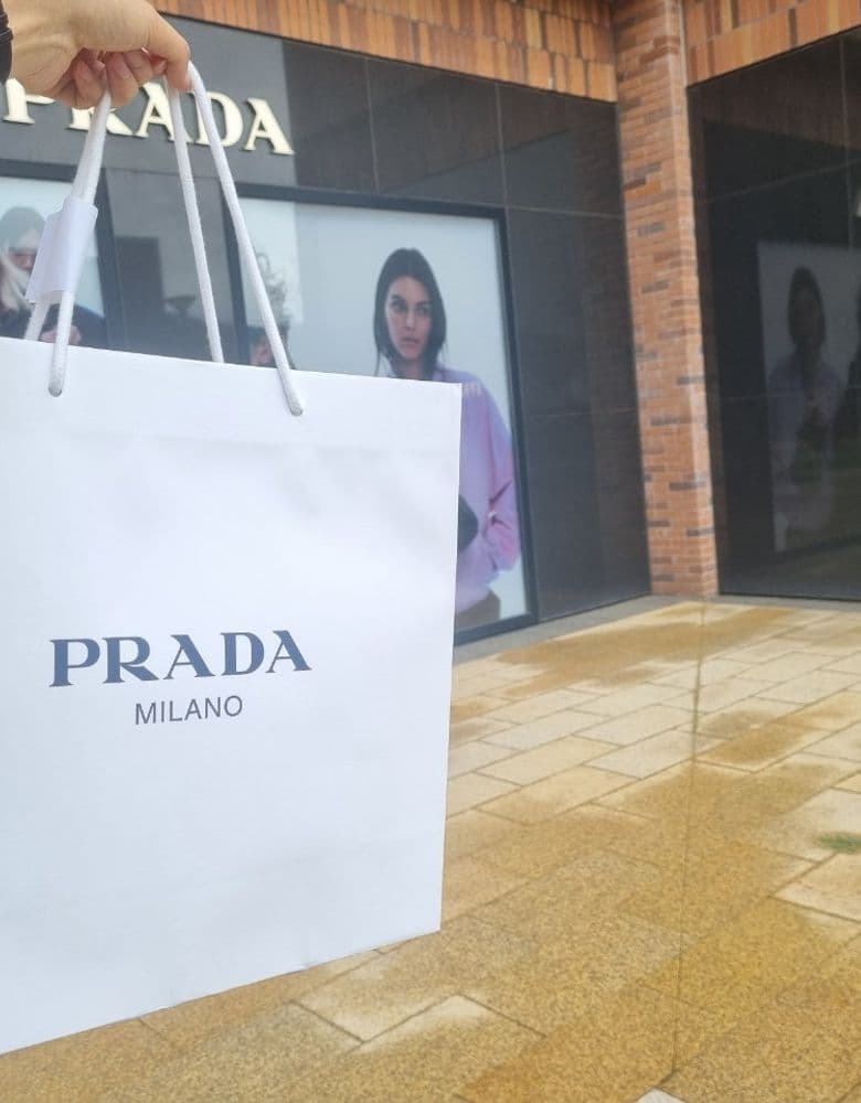 Prada Brushed Tote Bag in Pink