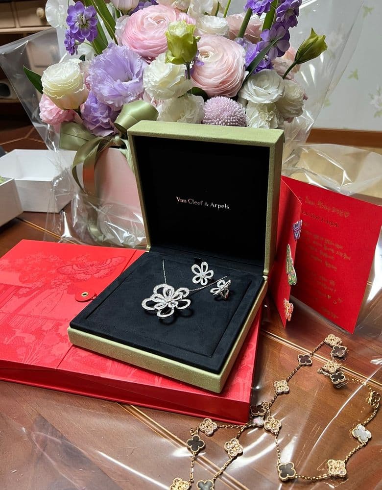 Van Cleef & Arpels High Jewelry Flower Lace Brooch