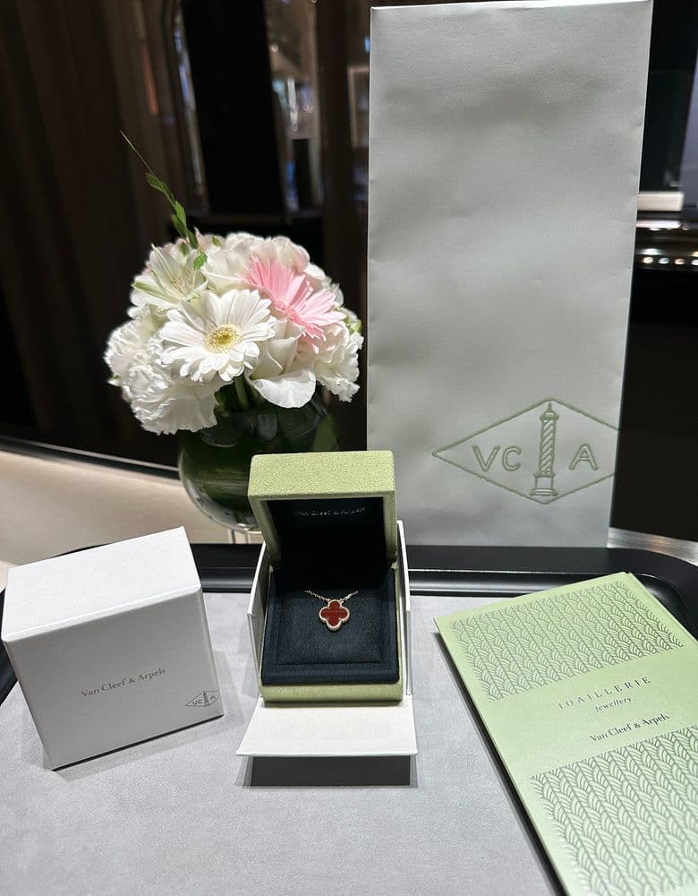 반클리프 빈티지 커넬리언 네크리스