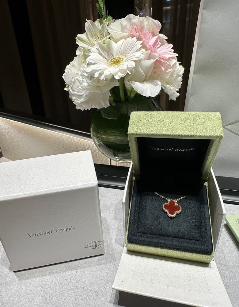 반클리프 빈티지 커넬리언 네크리스